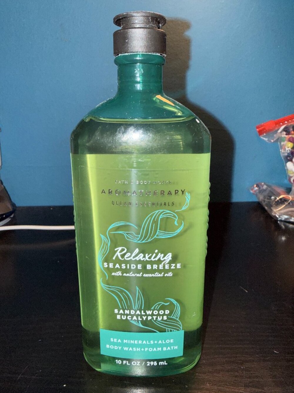 RARE relaxing seaside breeze body was + foam bath - bath & body works (10 fl oz)